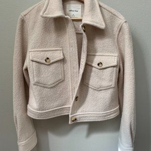 Aritzia Ganna Cropped Shirt Jacket